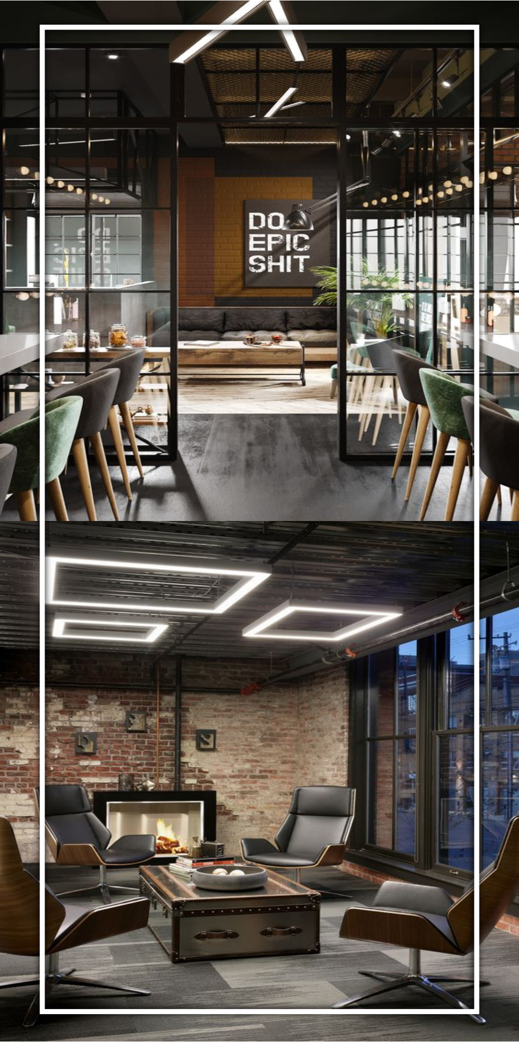 Design Interior gaya industrial di Kantor Elite di daerah BSD - Serpong
